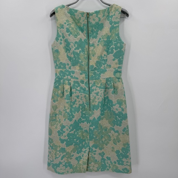 Tahari ASL Arthur S Levine Floral Jacquard Sheath Dress size 6P 6 Petite - Picture 8 of 10